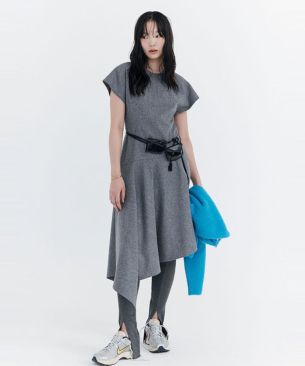 분더캄머(WNDERKAMMER) Raw-cut Wool Dress_Grey(로우컷 울 드레스_그레이)