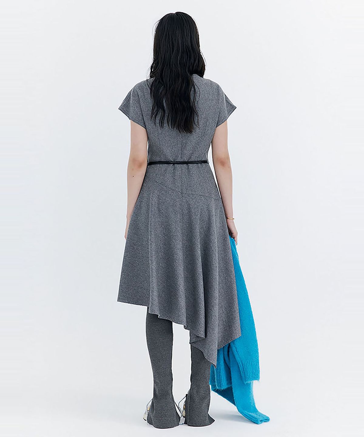 분더캄머(WNDERKAMMER) Raw-cut Wool Dress_Grey(로우컷 울 드레스_그레이)