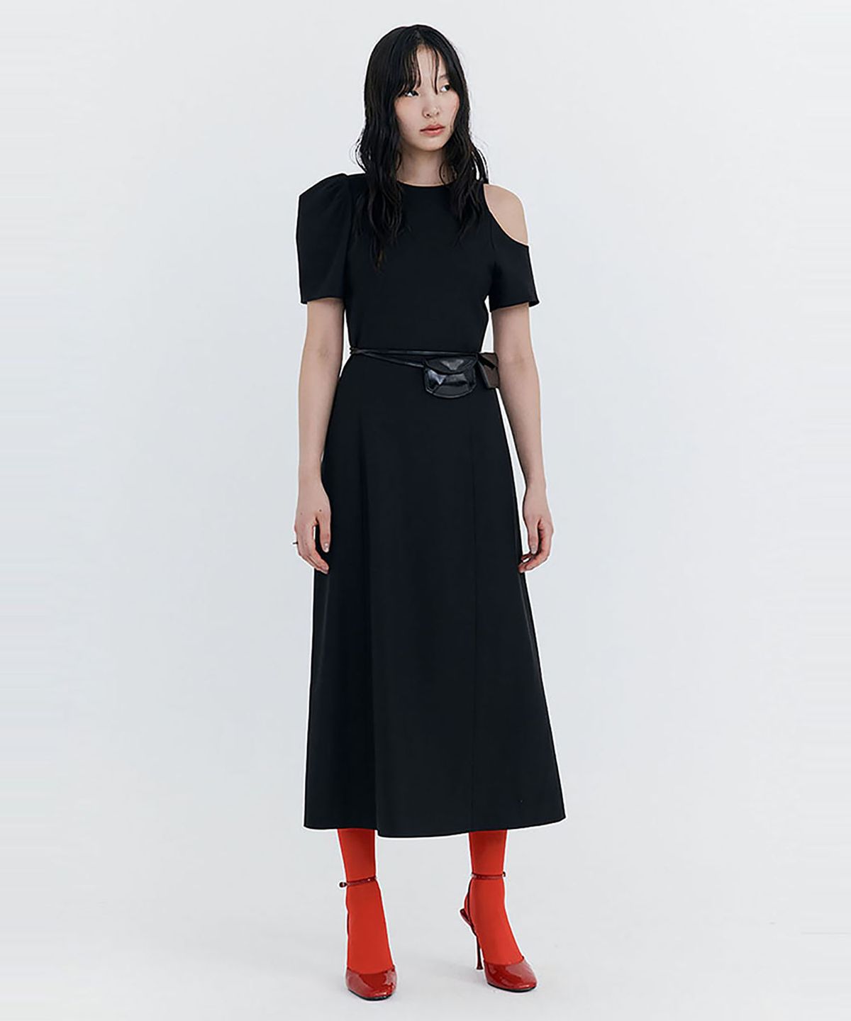 분더캄머(WNDERKAMMER) Puff Holiday Dress_Black(퍼프 홀리데이 드레스_블랙)