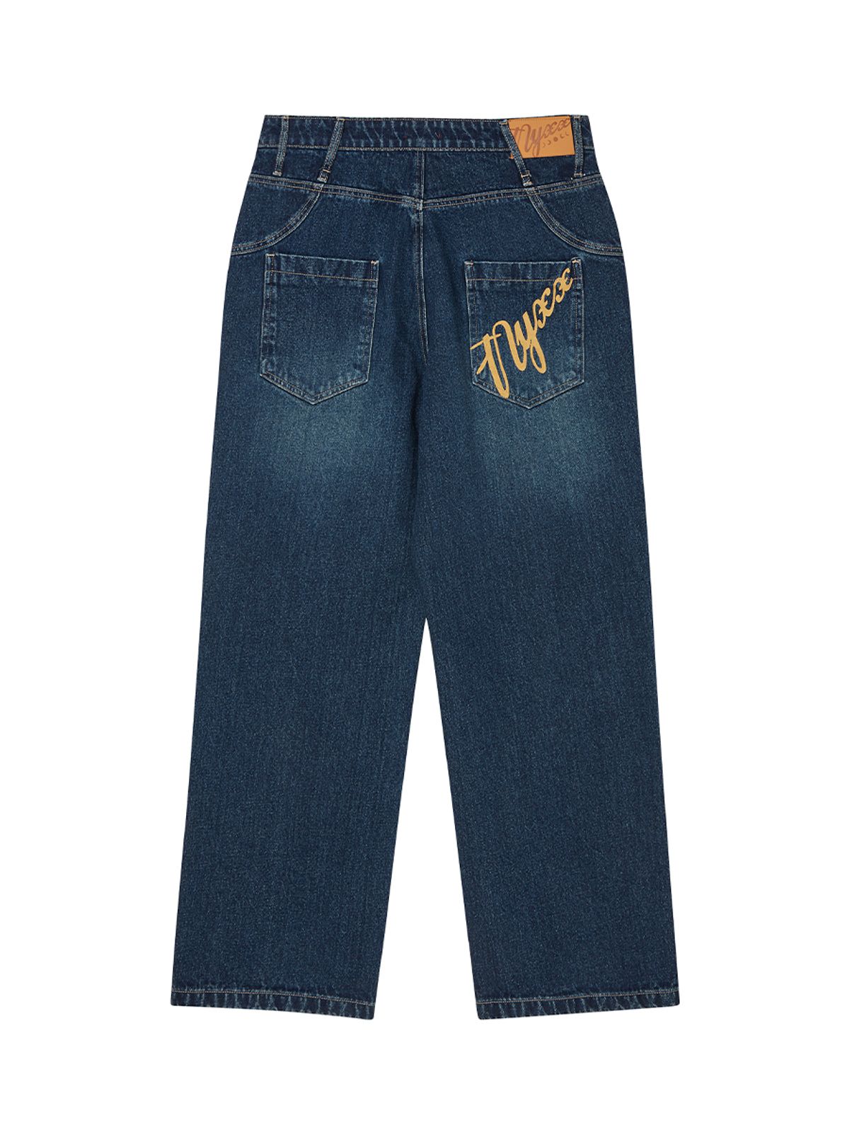 엔와이엑스엑스(NYXX) LOGO EMBOSSED DENIM PANTS INDIGO
