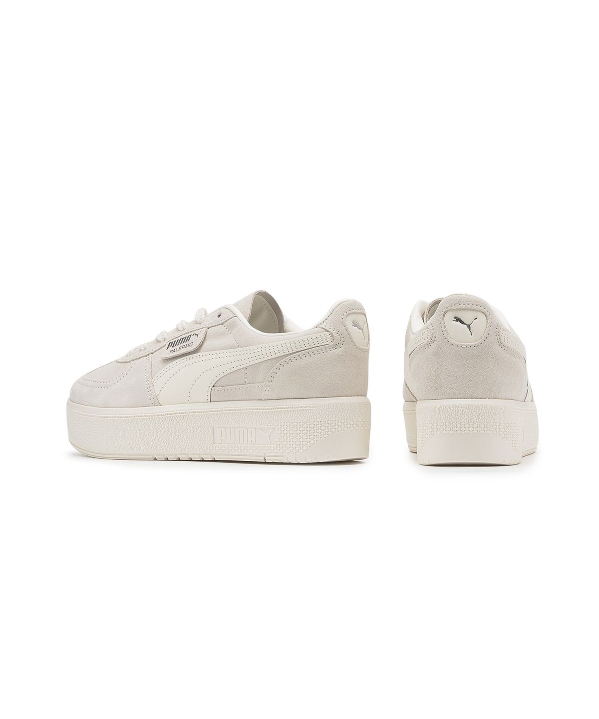 푸마(PUMA) 팔레르모 엘리베이터 우먼스 - 웜화이트:실버 / 399348-09