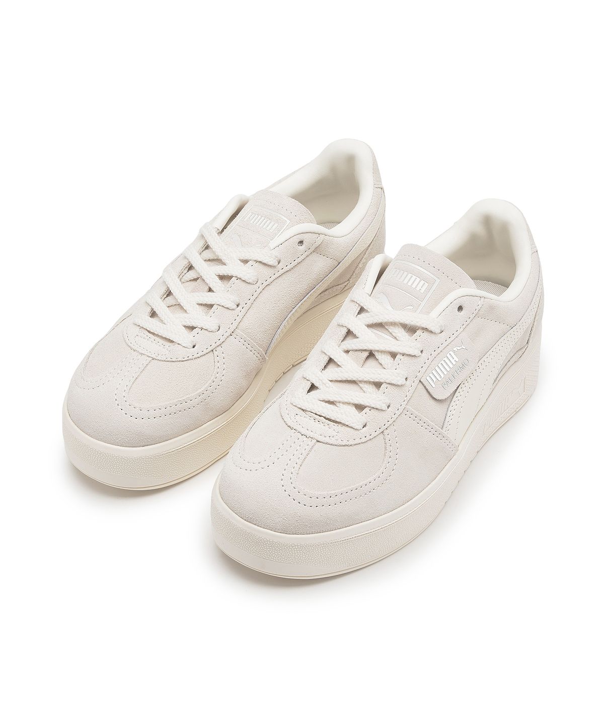 푸마(PUMA) 팔레르모 엘리베이터 우먼스 - 웜화이트:실버 / 399348-09