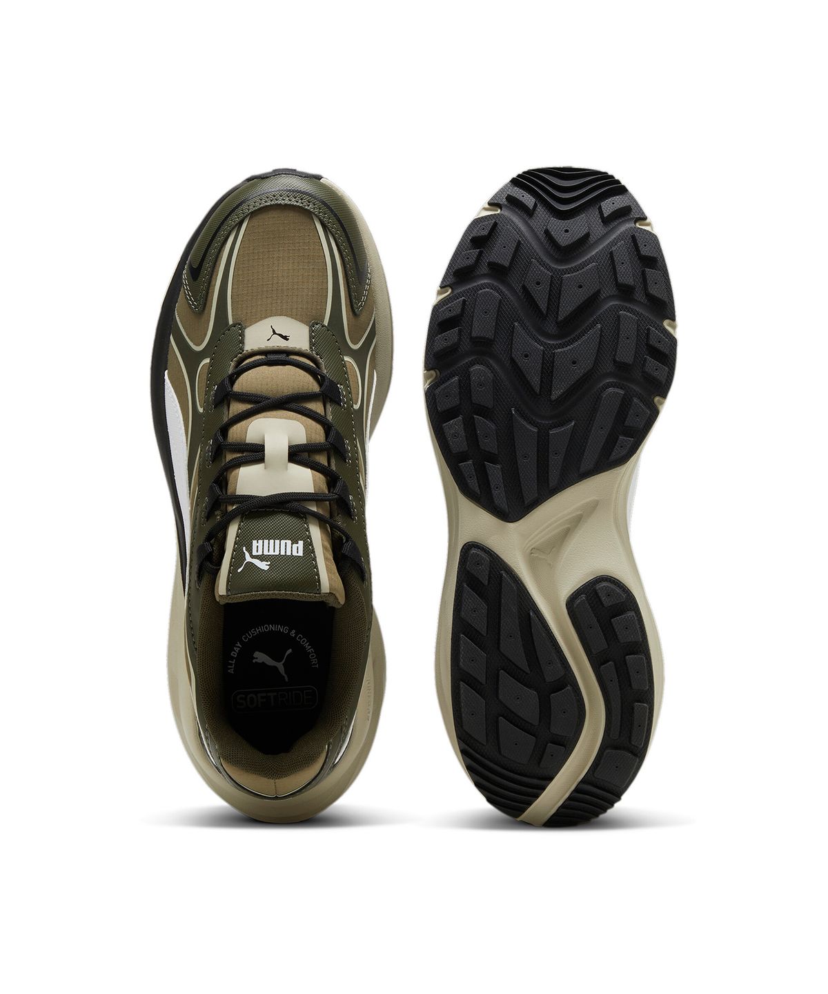 푸마(PUMA) 힙노틱 LS Abrupt - 올리브:블랙 / 397668-02