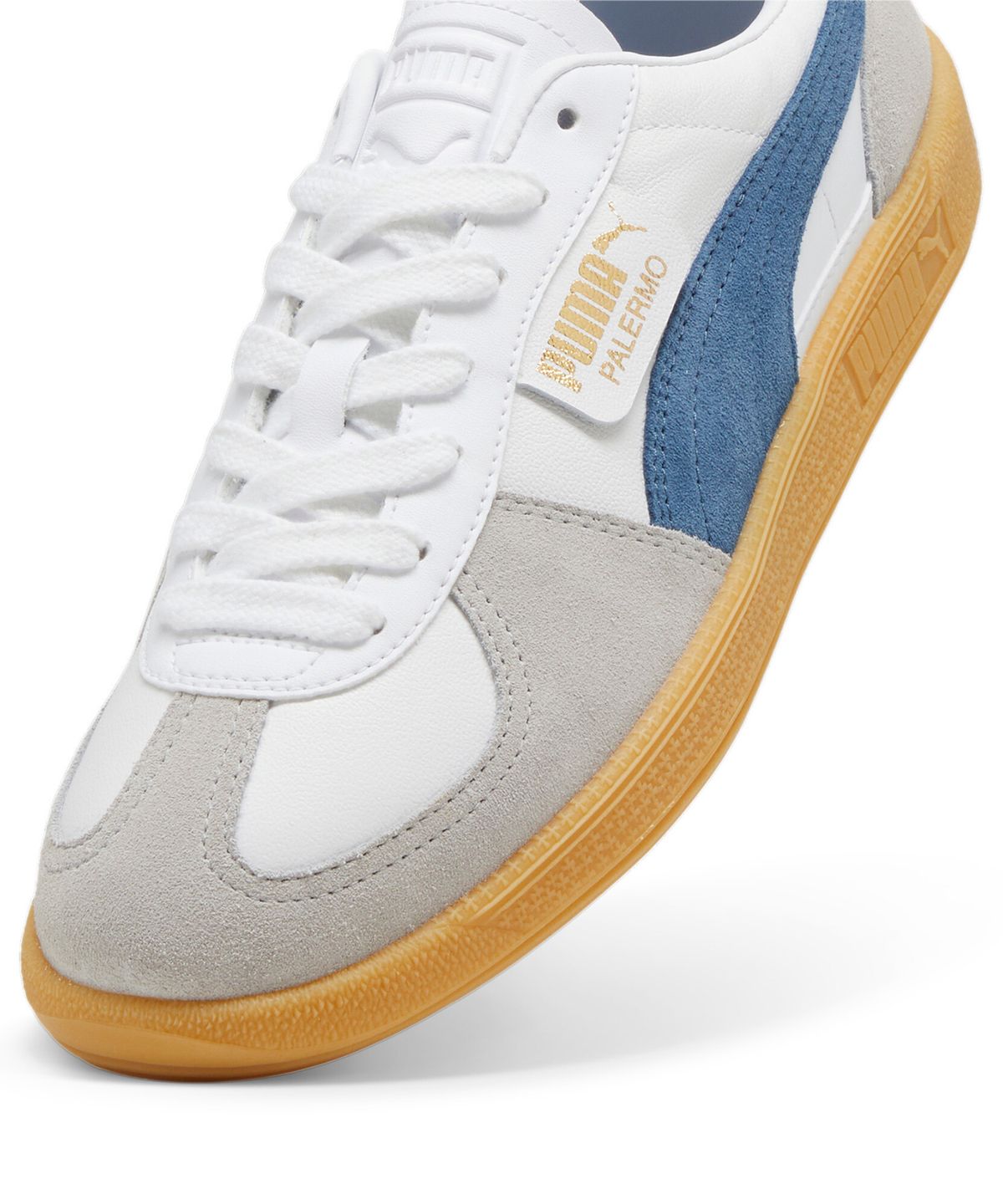 푸마(PUMA) 팔레르모 레더 - 화이트:블루 / 396464-14