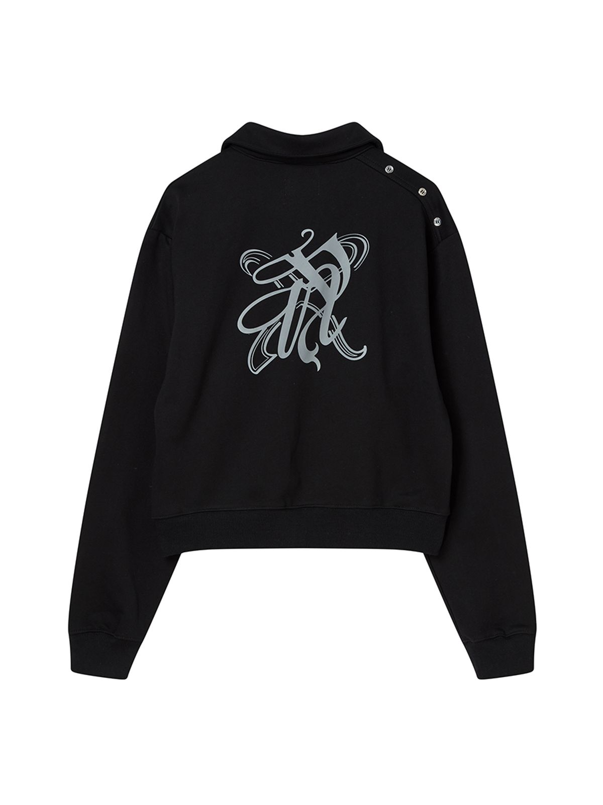 엔와이엑스엑스(NYXX) SNAP COLLAR SWEATSHIRT_SCALF SET BLACK