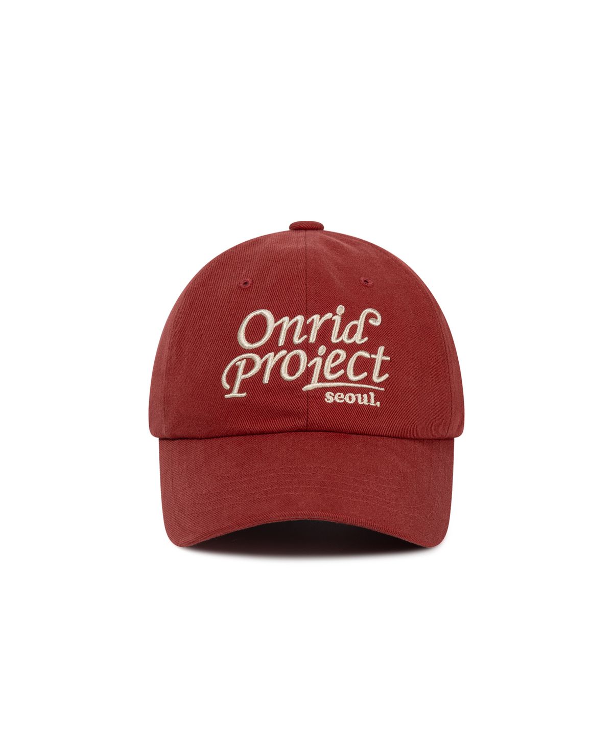 온리드프로젝트(ONRIDPROJECT) 코르시바 볼캡 - 버건디