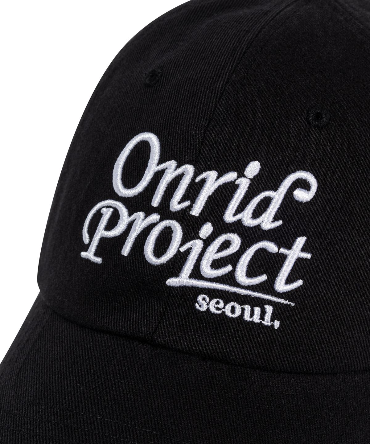온리드프로젝트(ONRIDPROJECT) 코르시바 볼캡 - 블랙