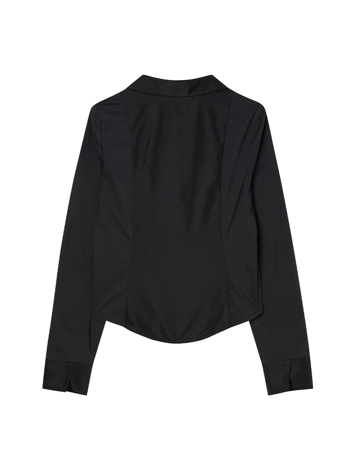 엔와이엑스엑스(NYXX) EYELET KNOT SHIRTS BLACK