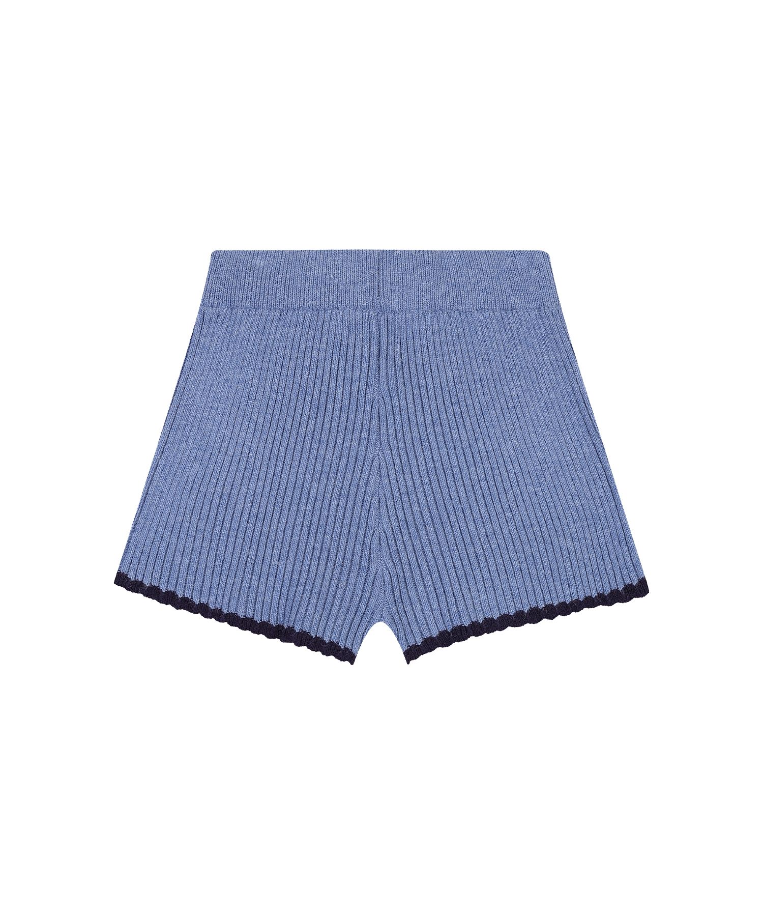 MUSINSA | DELICCENT Benigolji Knit Shorts [BLUE]