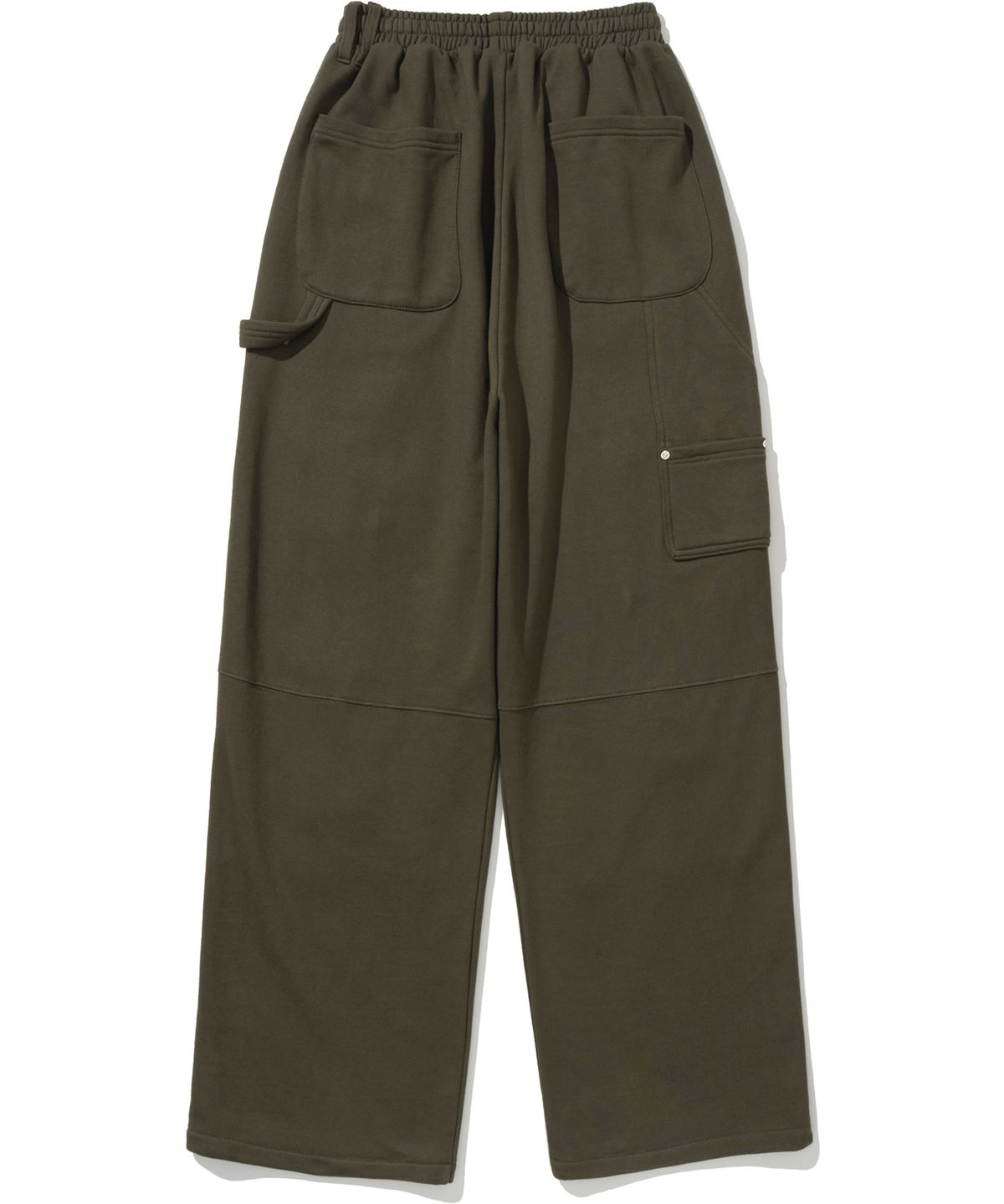 낫포너드(NOT4NERD) Destoryed Double Knee Carpenter Sweat Pants - Khaki