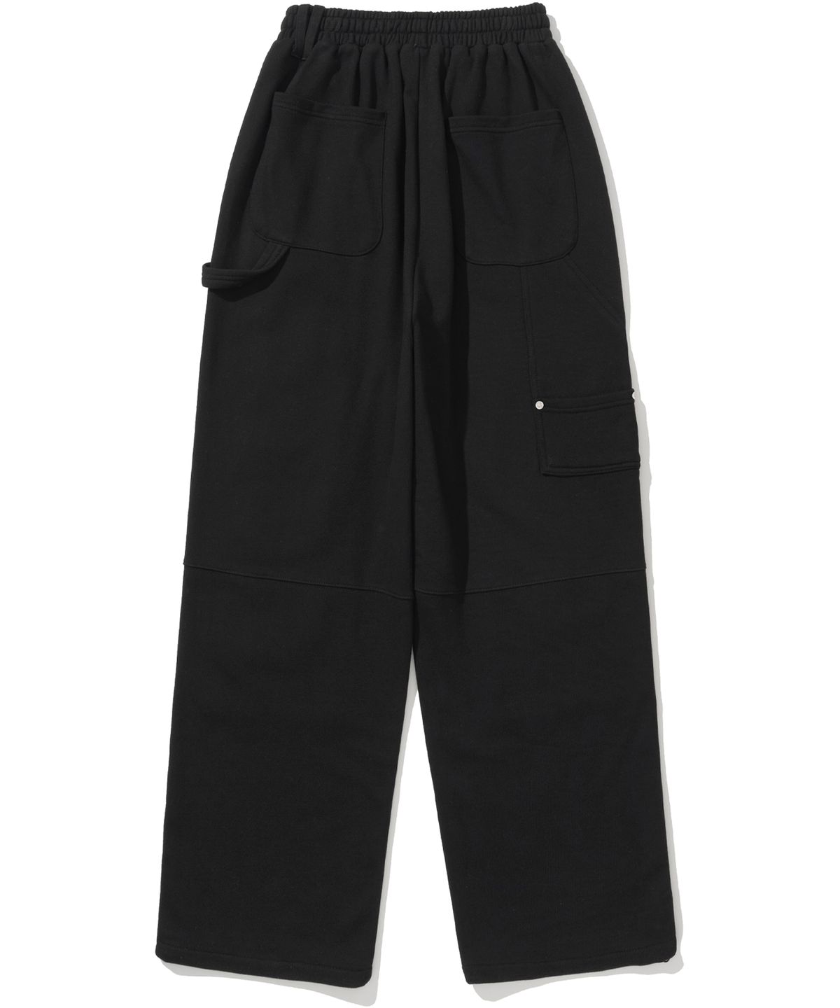낫포너드(NOT4NERD) Destoryed Double Knee Carpenter Sweat Pants - Black