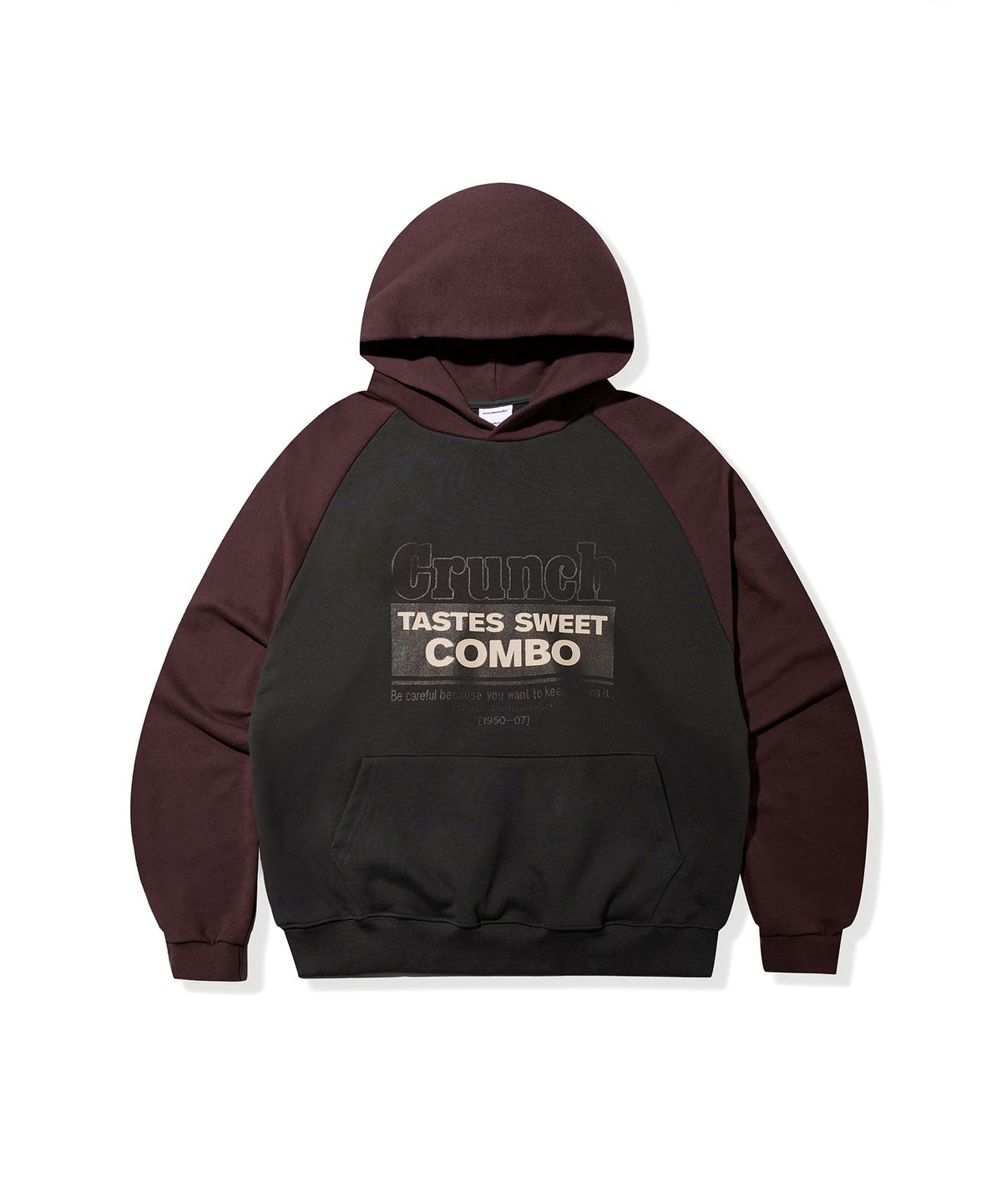 캑터스도넛마켓(CACTUSDONUTMARKET) Crunch Raglan Hoodie - Burgundy