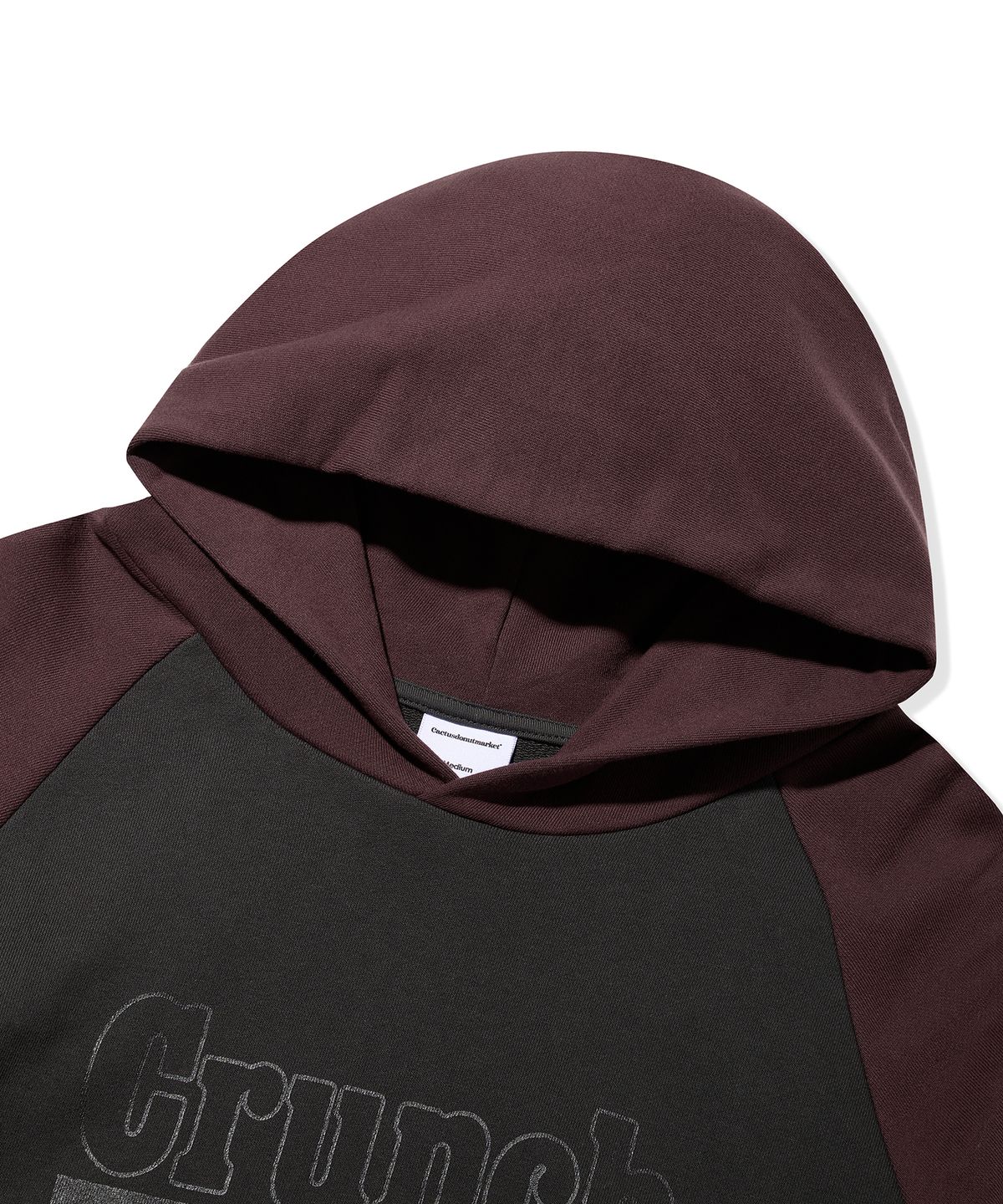 캑터스도넛마켓(CACTUSDONUTMARKET) Crunch Raglan Hoodie - Burgundy