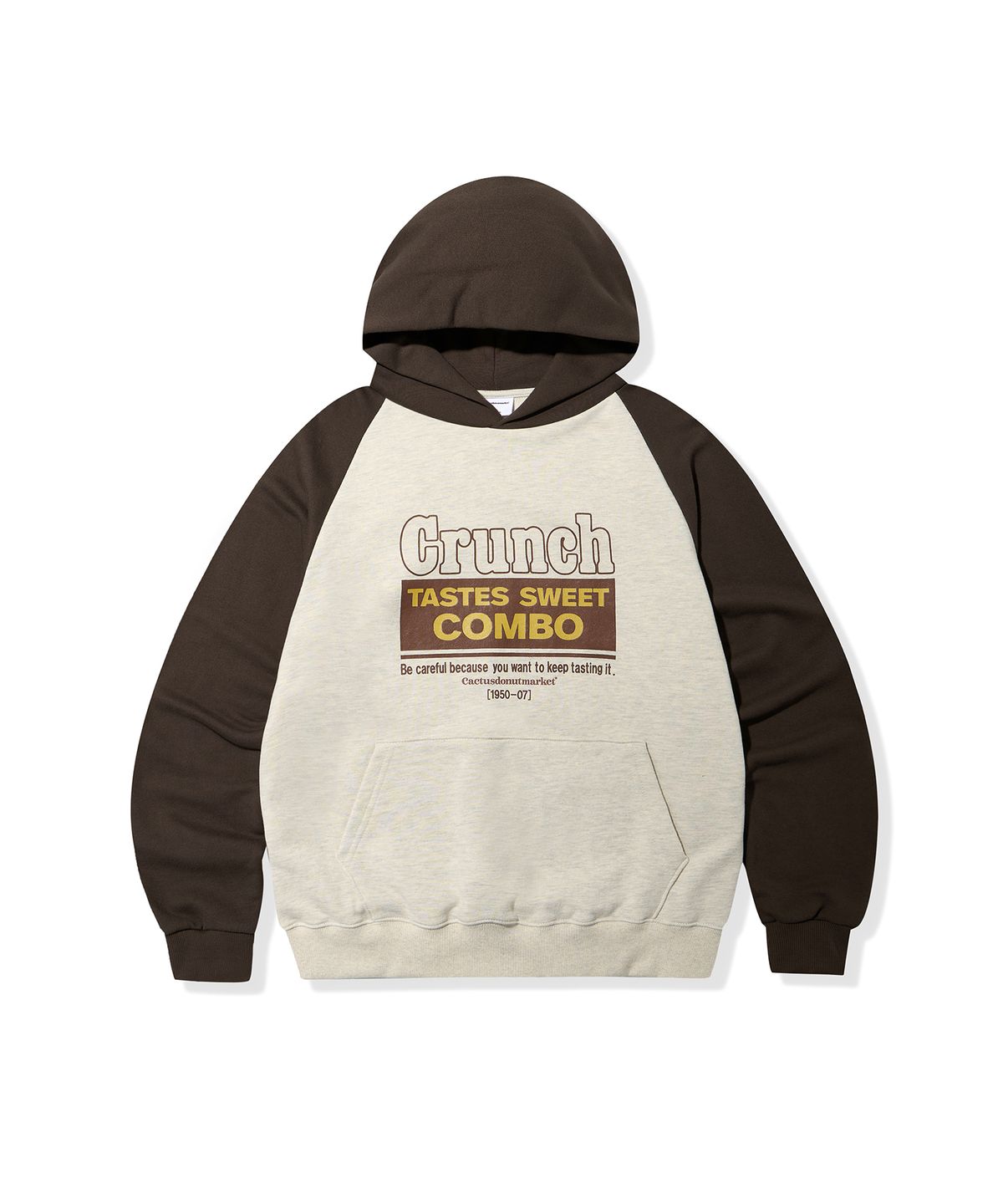 캑터스도넛마켓(CACTUSDONUTMARKET) Crunch Raglan Hoodie - Brown
