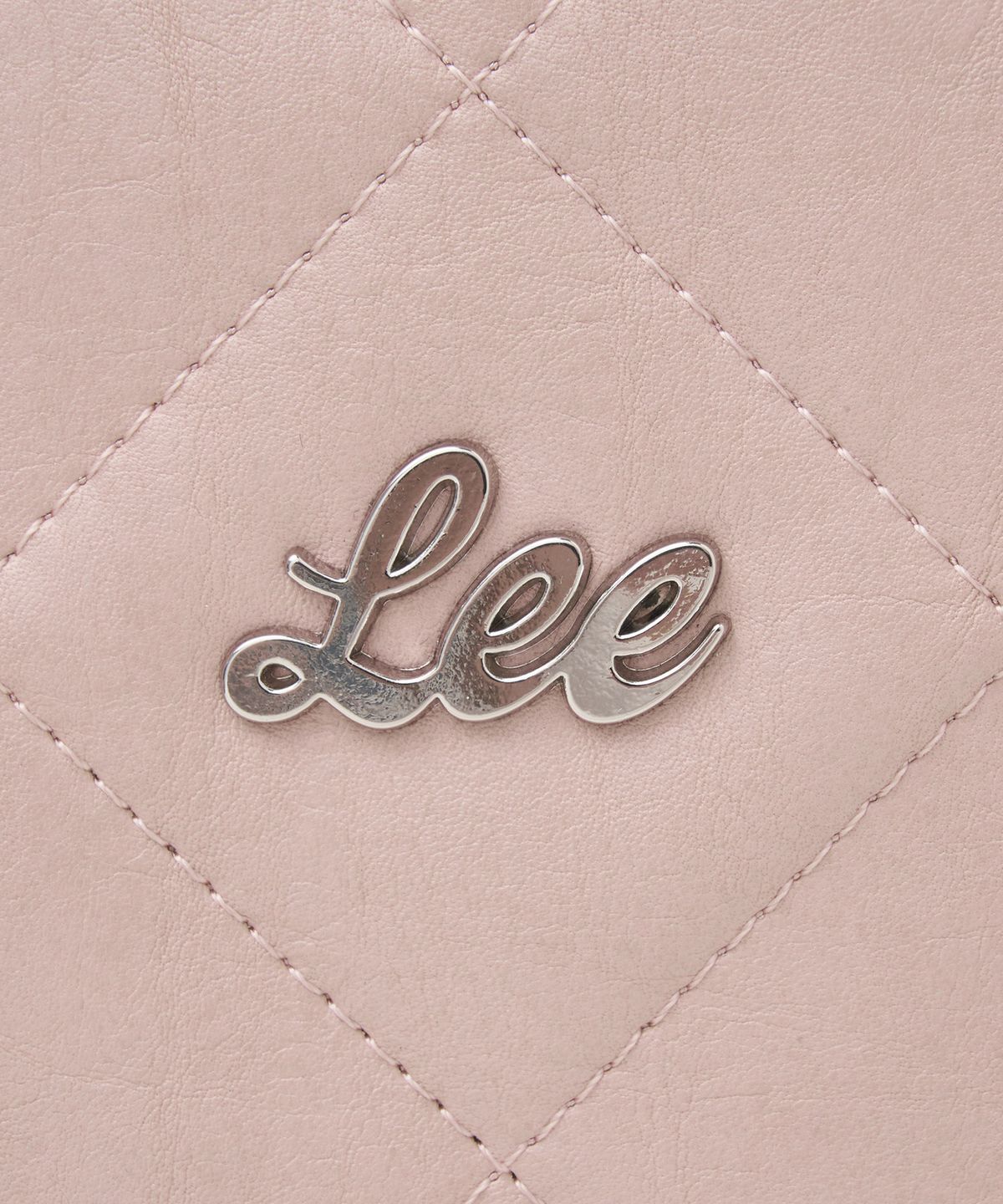 리(LEE) 퀼팅 크로스 파우치백 핑크