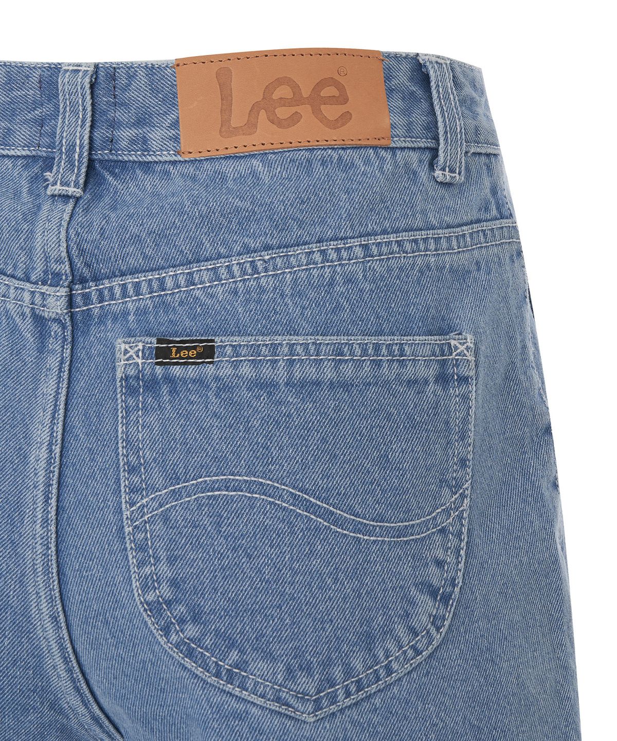 리(LEE) 우먼 릴랙스드핏 카고 데님 팬츠 인디고 미듐