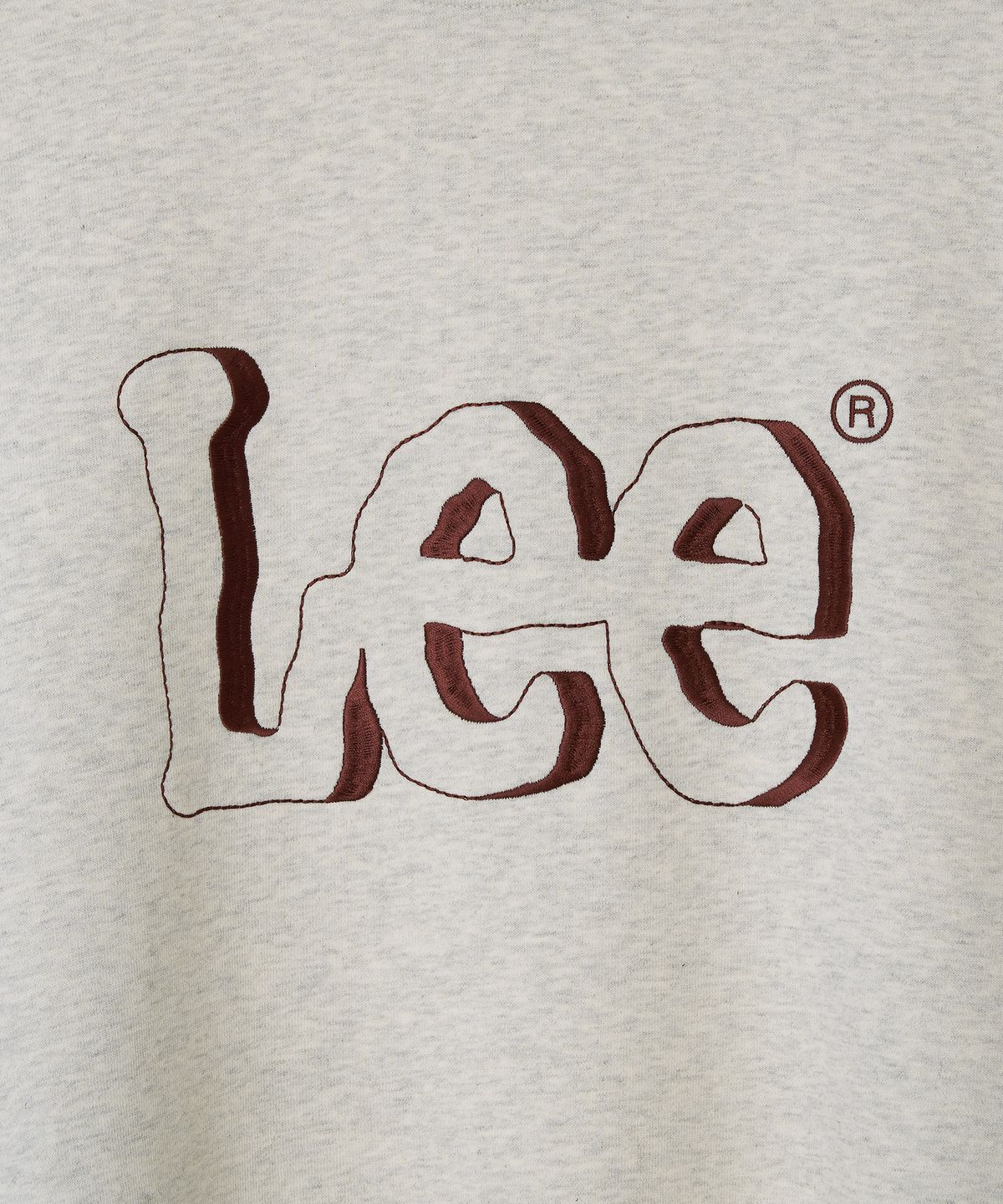 리(LEE) 그림자 자수 로고 맨투맨 오트밀