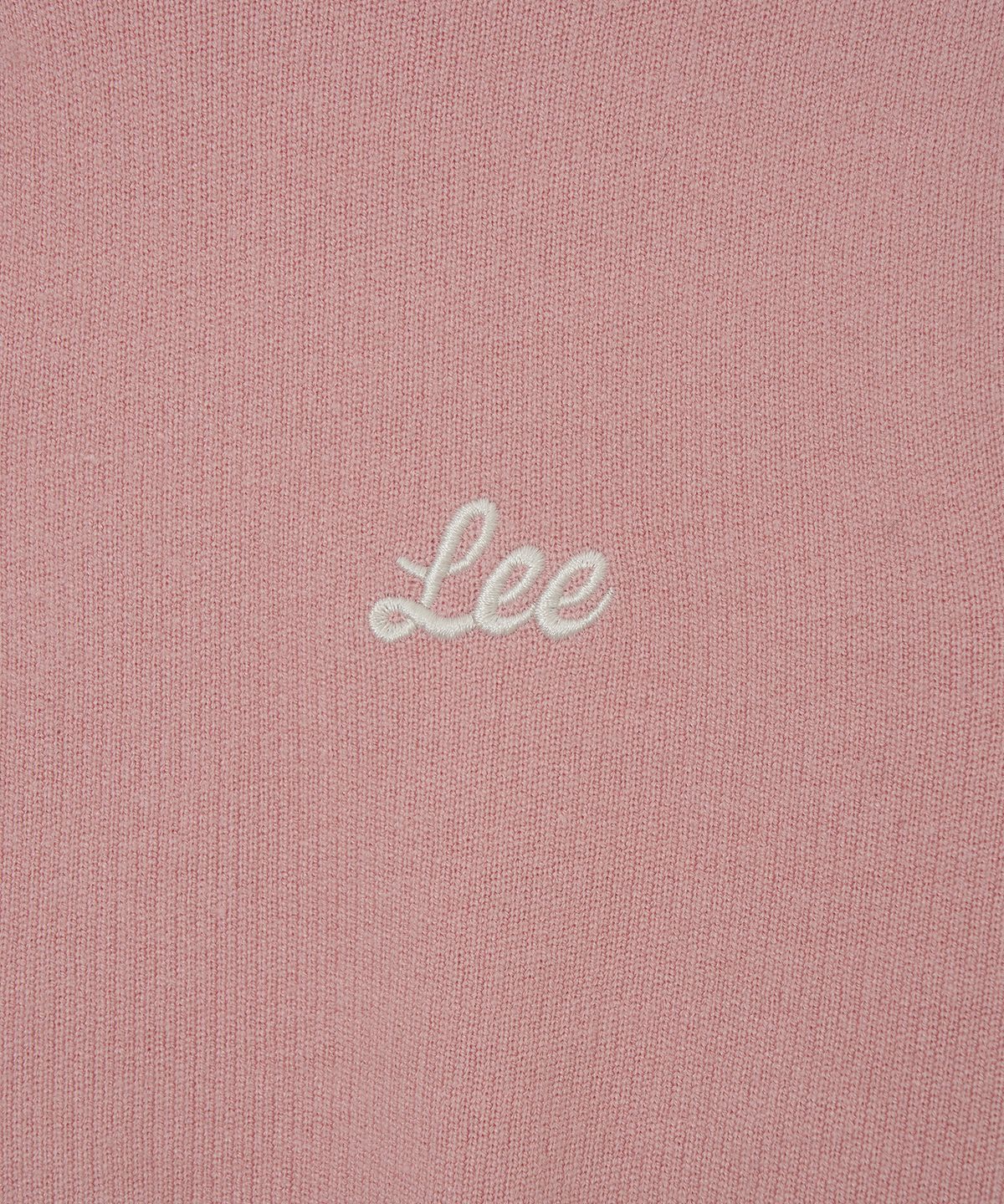 리(LEE) 우먼 라운드넥 가디건 핑크