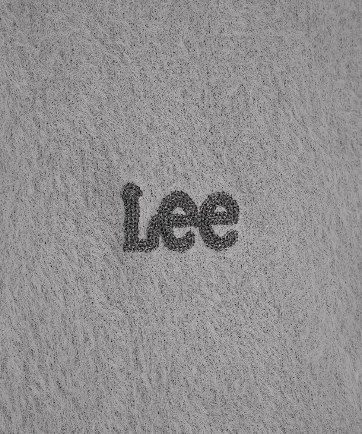 리(LEE) 헤어리 브이넥 가디건 라이트 그레이