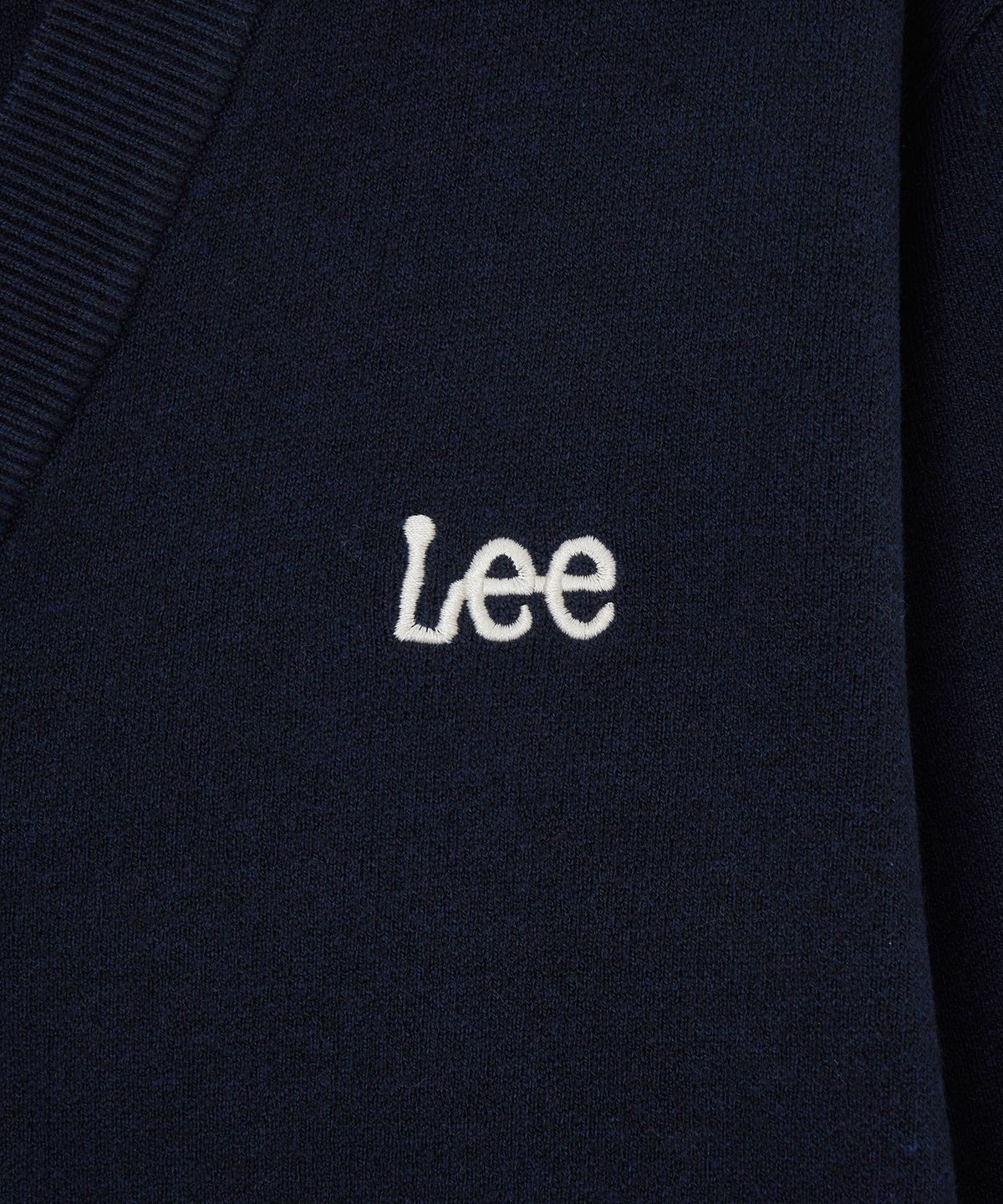 리(LEE) 브이넥 가디건 네이비