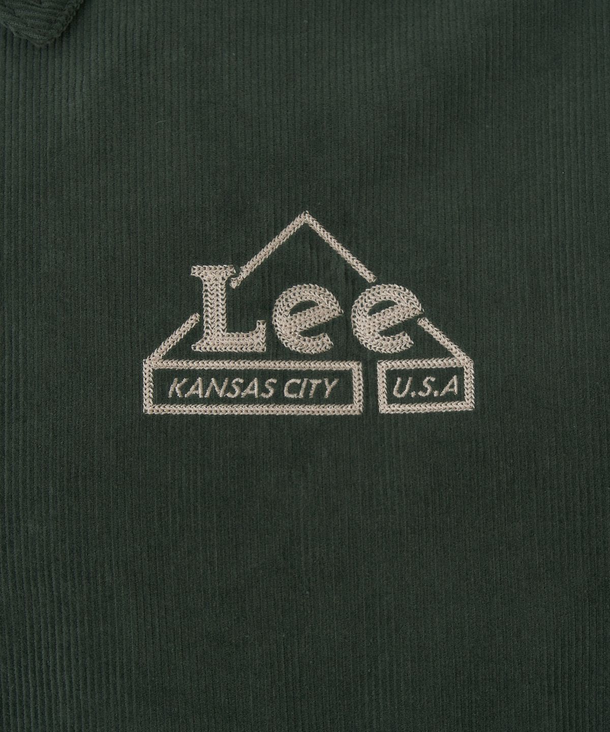 리(LEE) 코듀로이 바시티 자켓 그린