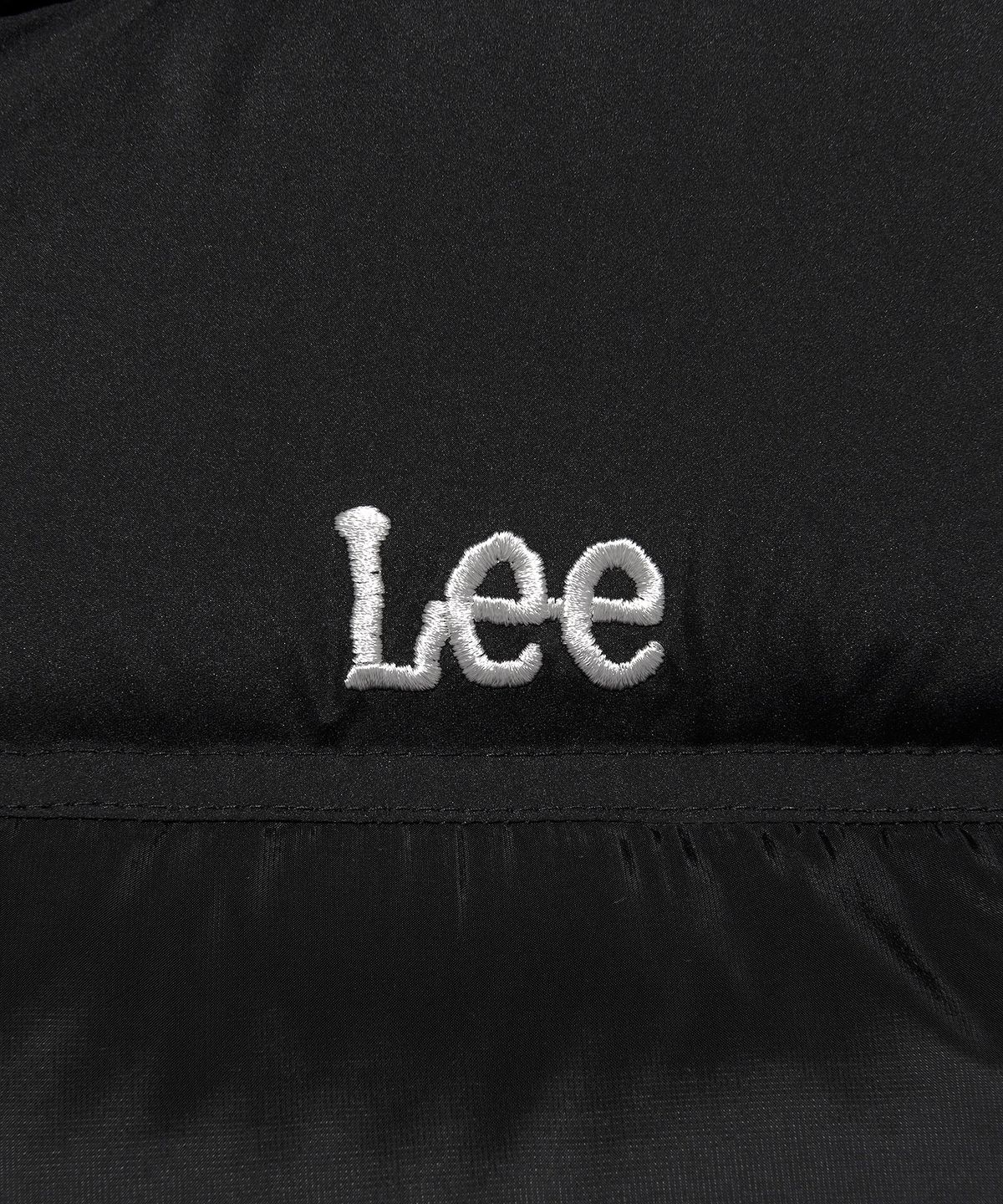 리(LEE) 우먼 릿지 크롭 다운 베스트 블랙