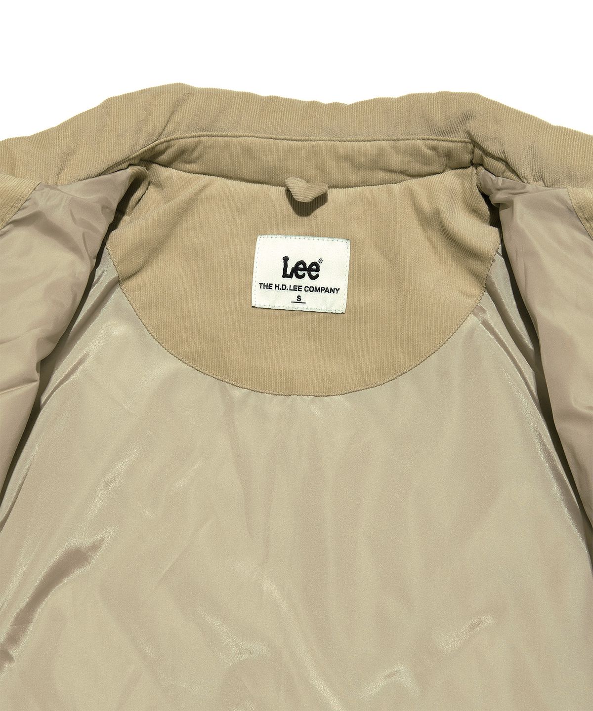 리(LEE) 우먼 퀼팅 크롭 자켓 베이지