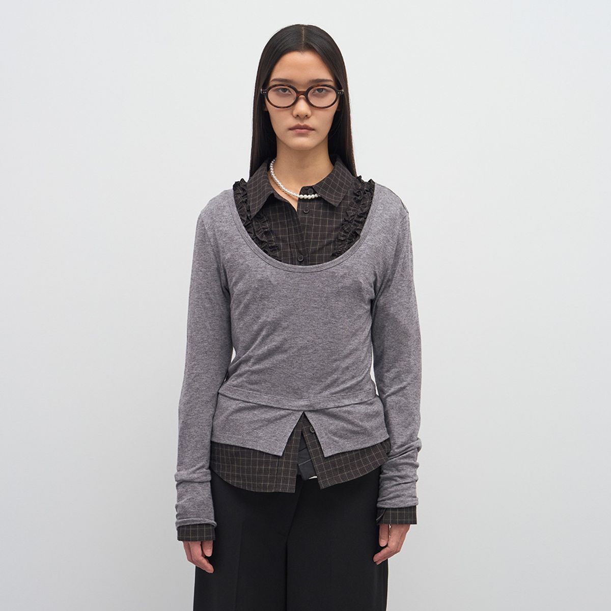 엘씨디씨티엠(LCDC™) U-NECK JERSEY TOP