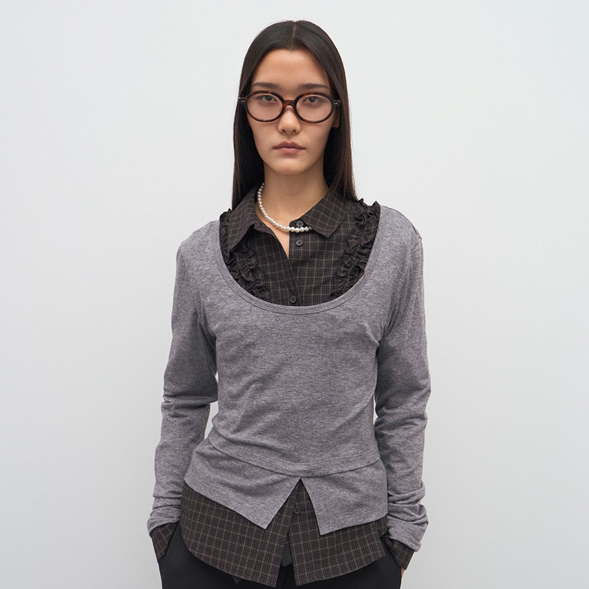 엘씨디씨티엠(LCDC™) U-NECK JERSEY TOP