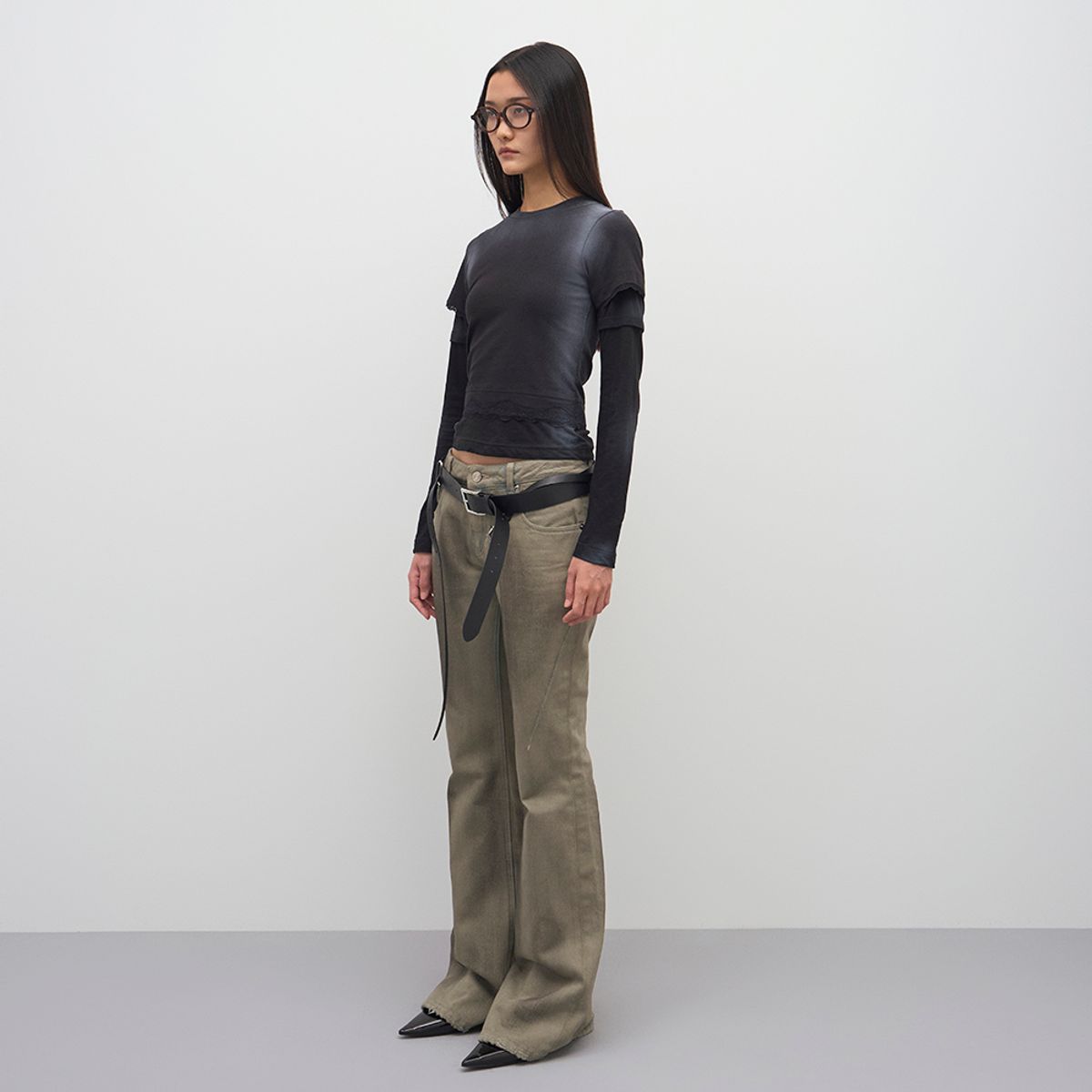 엘씨디씨티엠(LCDC™) SPRAY WASHED LAYERED JERSEY TOP