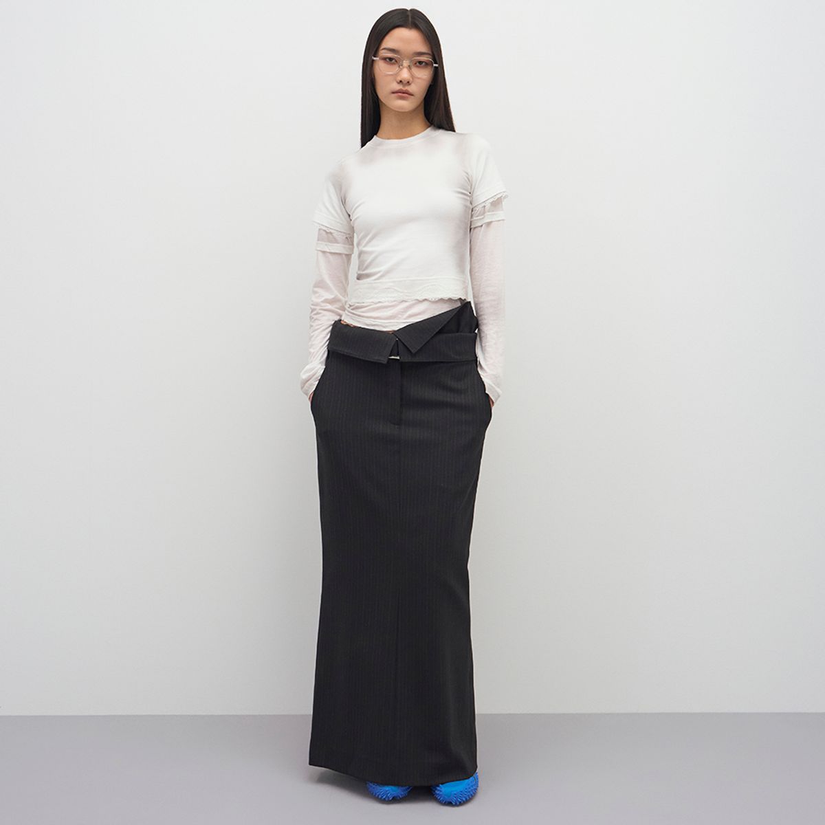 엘씨디씨티엠(LCDC™) SPRAY WASHED LAYERED JERSEY TOP