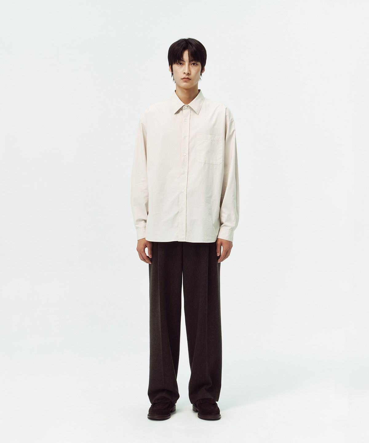 블랭크룸(BLANKROOM) 필드데이 셔츠_MILK BEIGE