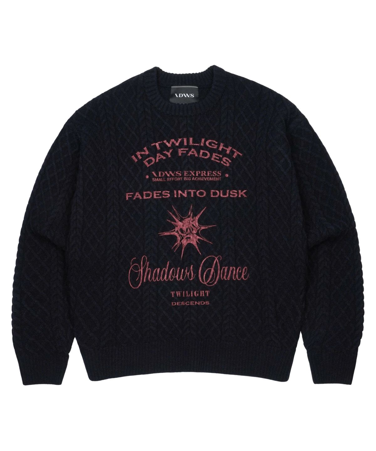 아이돈워너셀(IDWS) Dusky Day Crewneck Knit Black