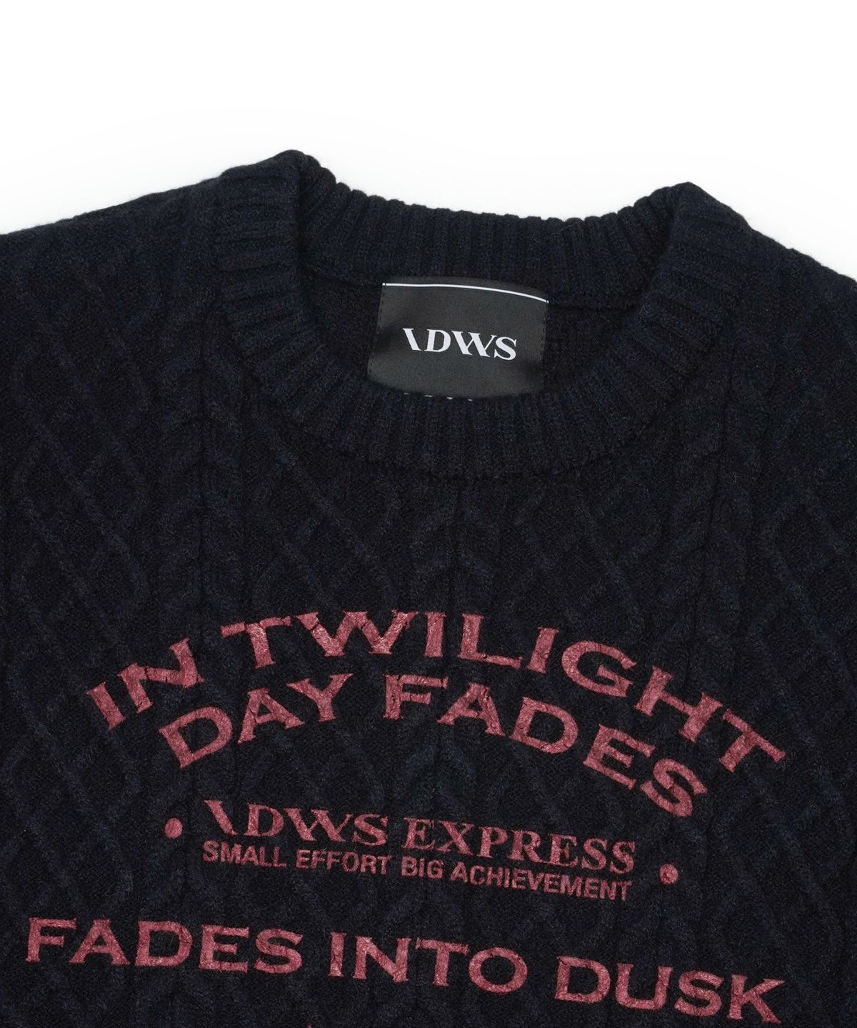 아이돈워너셀(IDWS) Dusky Day Crewneck Knit Black