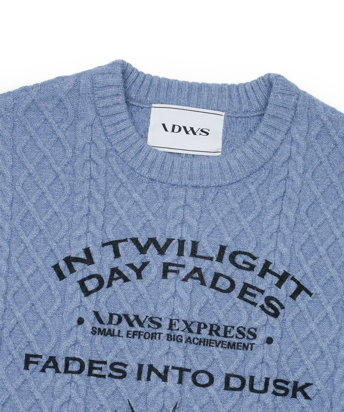 아이돈워너셀(IDWS) Dusky Day Crewneck Knit Blue