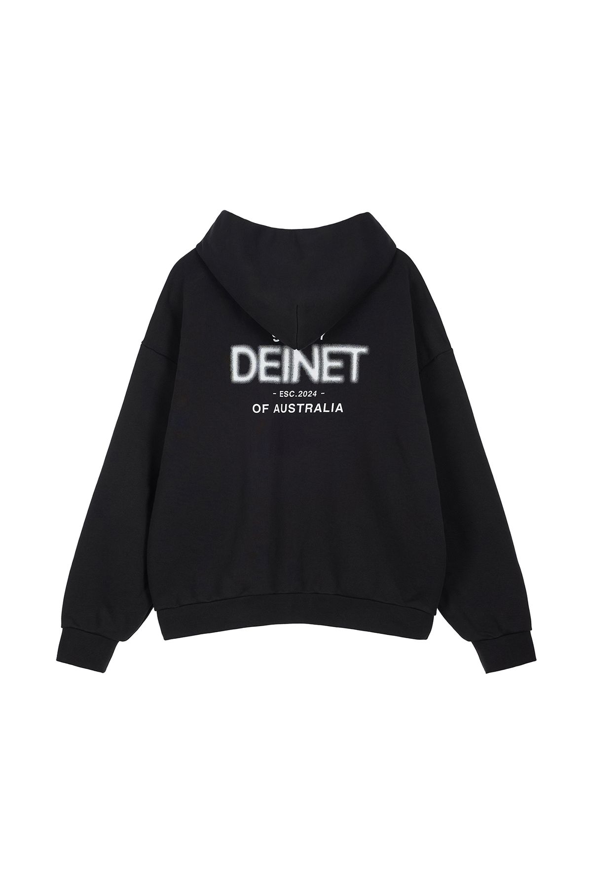 다이닛(DEINET) LOST IN SYDNEY ZIP-UP HOODIE IN BLACK
