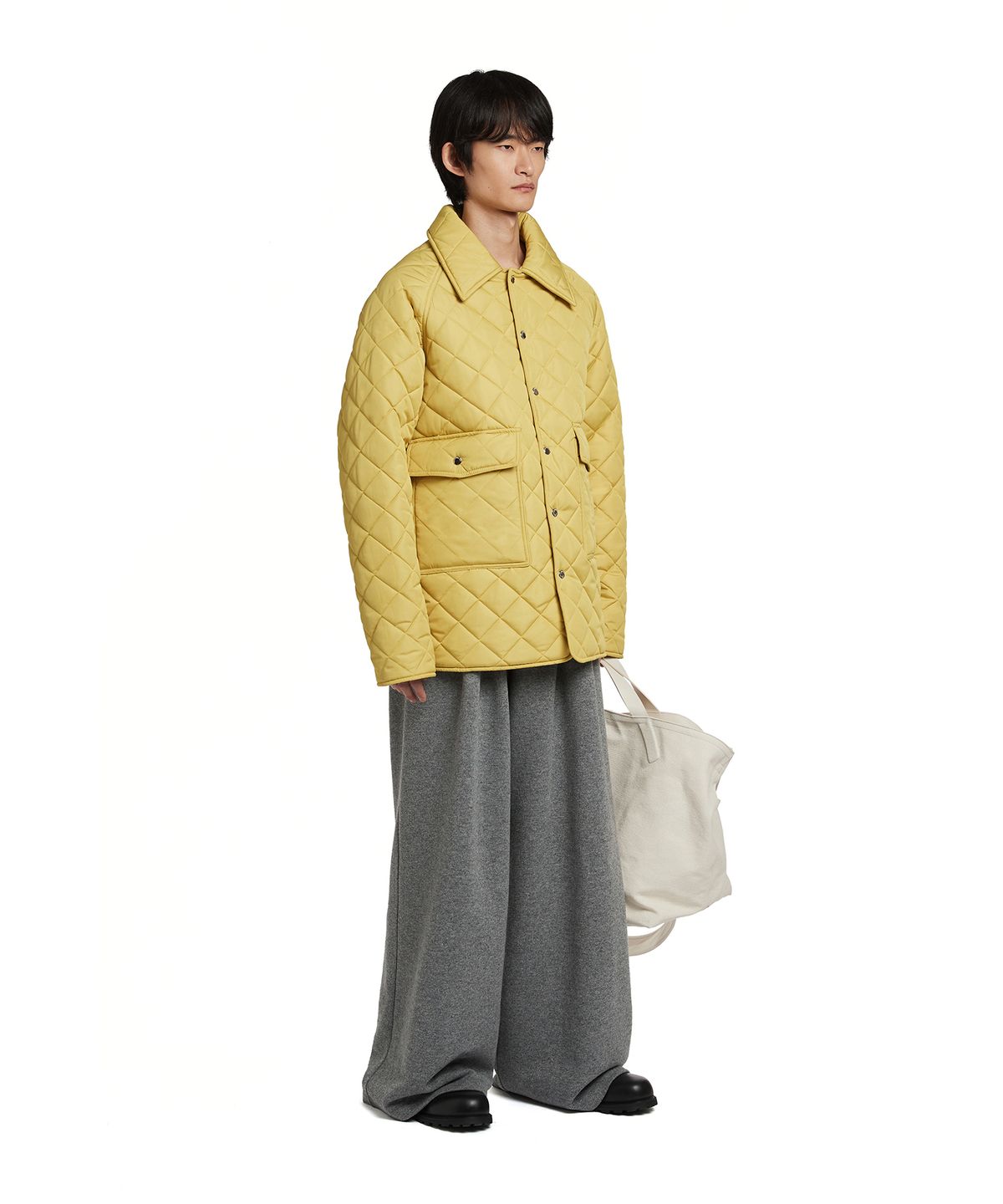 트렁크프로젝트(TRUNK PROJECT) Collar Quilted Jacket_Yellow