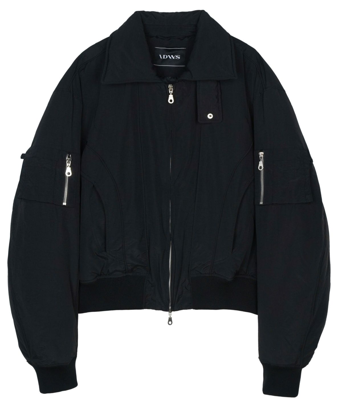아이돈워너셀(IDWS) Solid High Neck Ma-1 Black