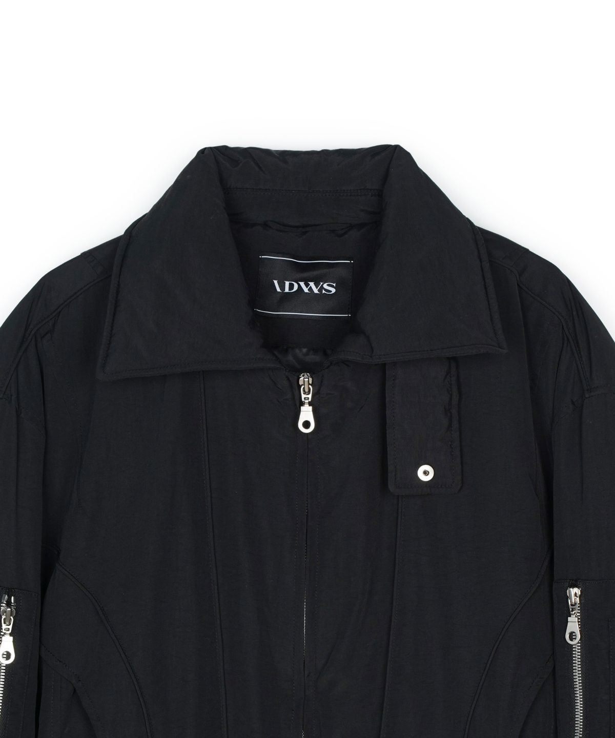 아이돈워너셀(IDWS) Solid High Neck Ma-1 Black