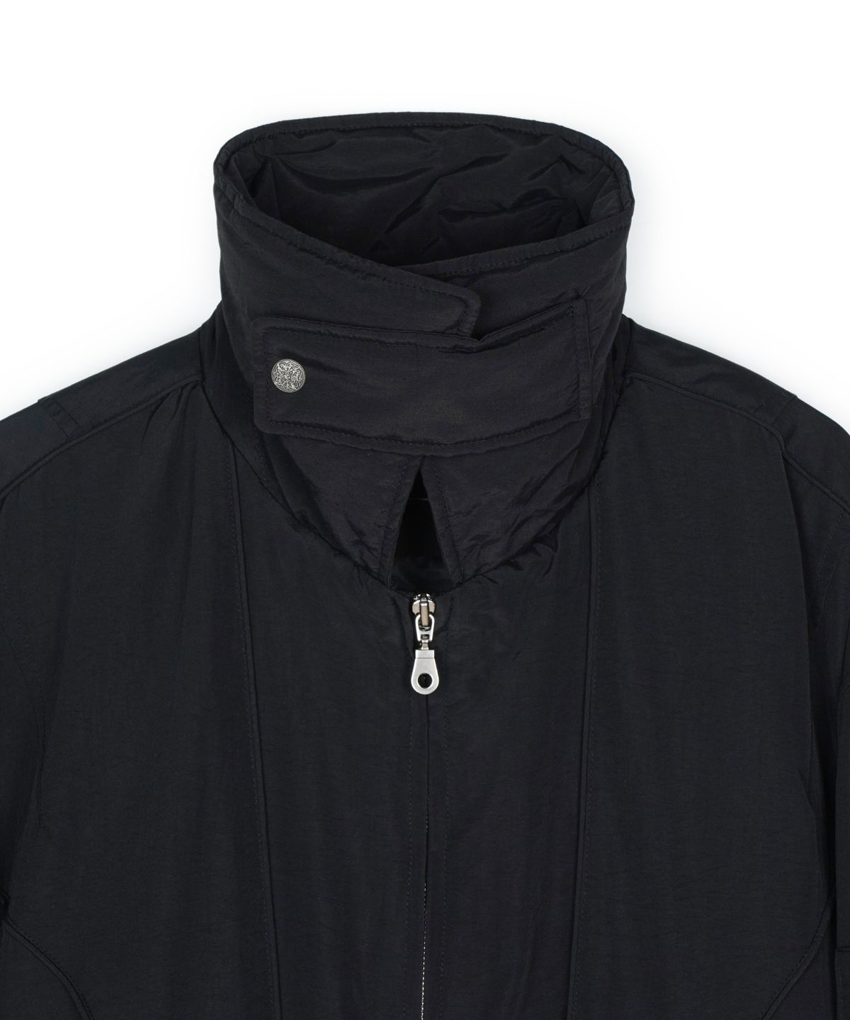 아이돈워너셀(IDWS) Solid High Neck Ma-1 Black