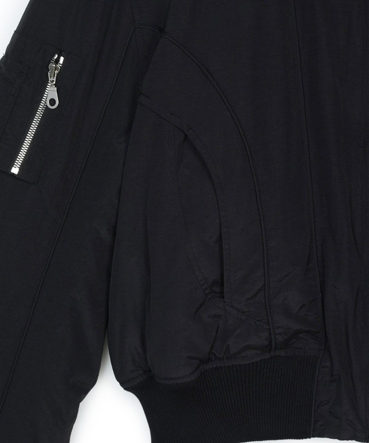 아이돈워너셀(IDWS) Solid High Neck Ma-1 Black