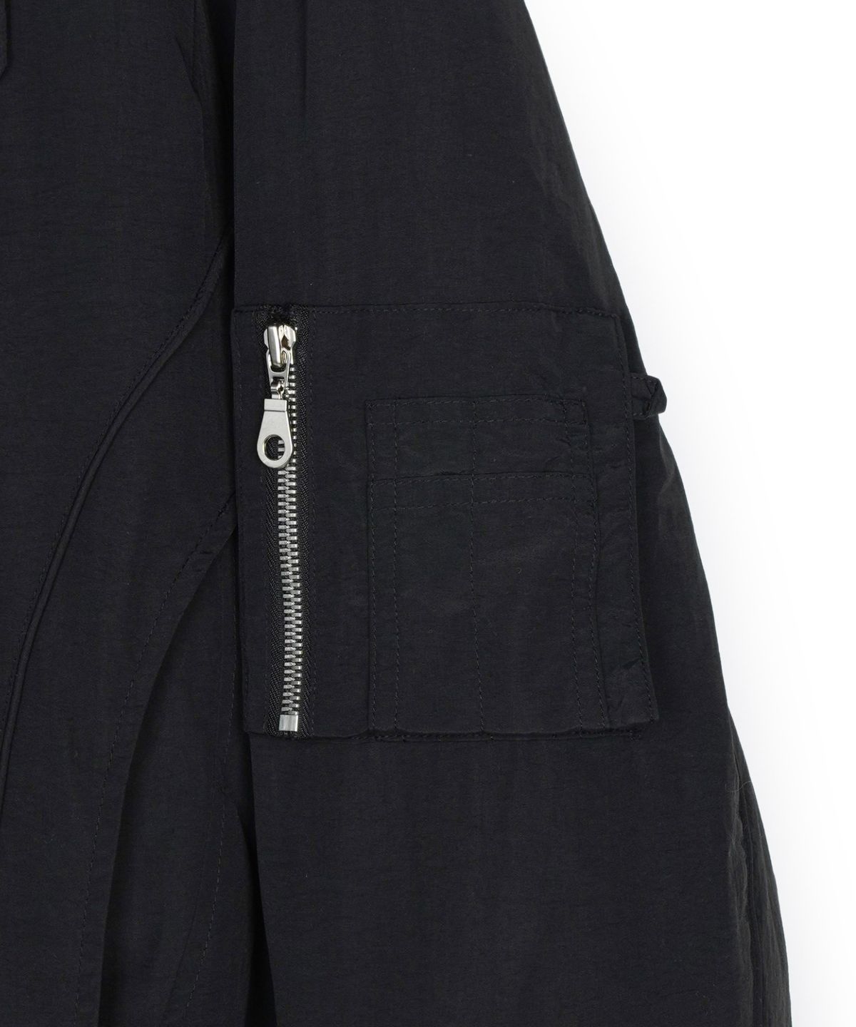 아이돈워너셀(IDWS) Solid High Neck Ma-1 Black