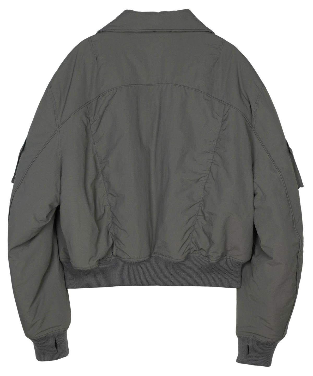 아이돈워너셀(IDWS) Solid High Neck Ma-1 Charcoal