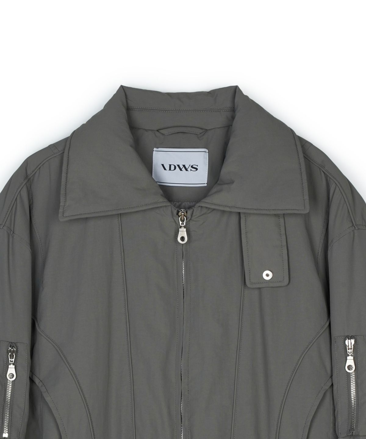 아이돈워너셀(IDWS) Solid High Neck Ma-1 Charcoal