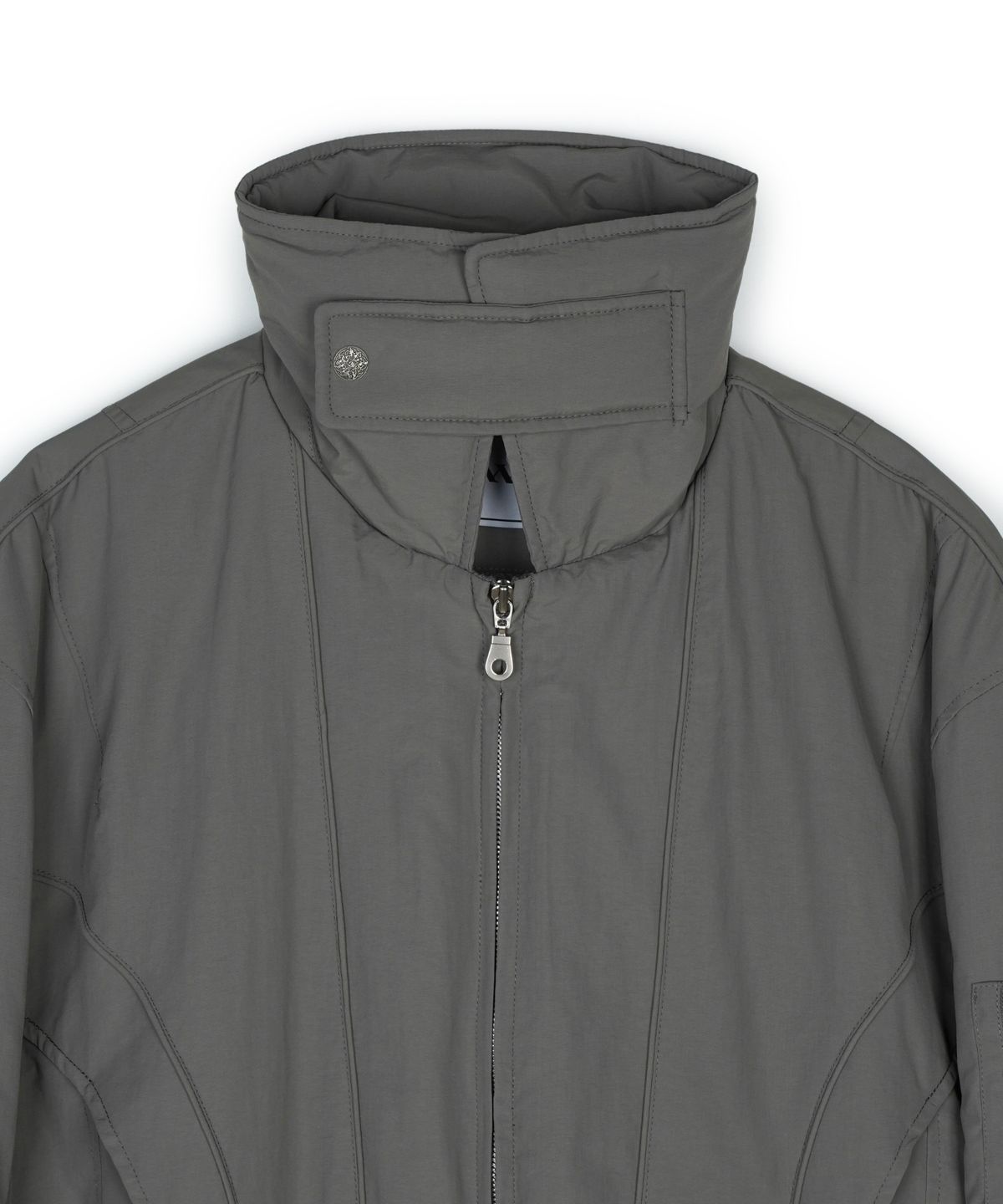 아이돈워너셀(IDWS) Solid High Neck Ma-1 Charcoal