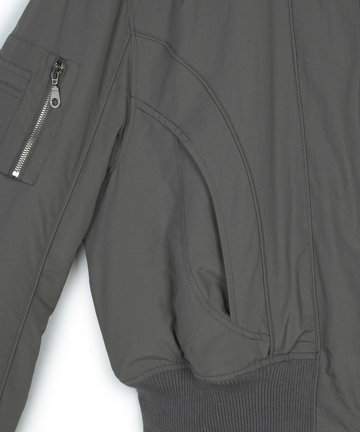 아이돈워너셀(IDWS) Solid High Neck Ma-1 Charcoal