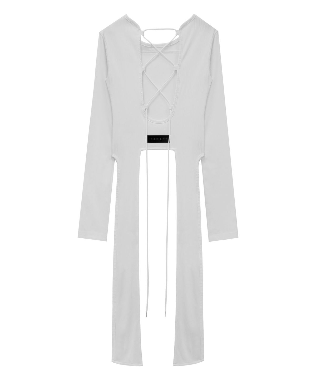 트리밍버드(TREEMINGBIRD) Back-less Strap Long Sleeve [ White ]