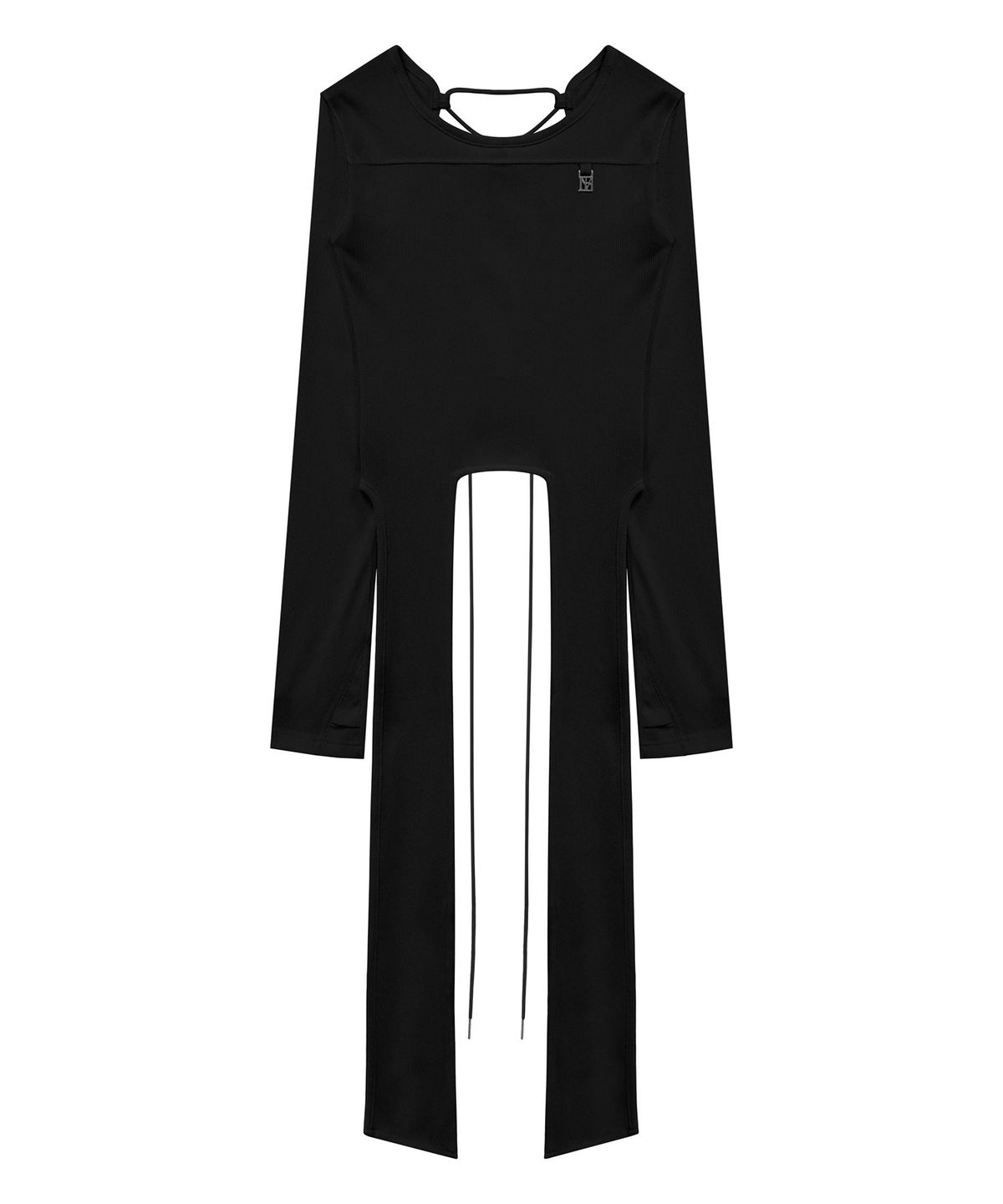 트리밍버드(TREEMINGBIRD) Back-less Strap Long Sleeve [ Black ]