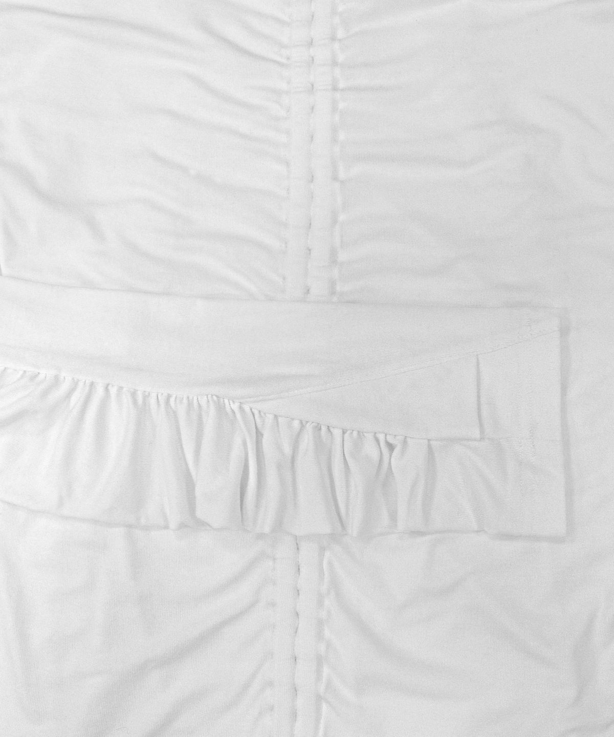 트리밍버드(TREEMINGBIRD) Multi String Shirring Long Sleeve [ White ]