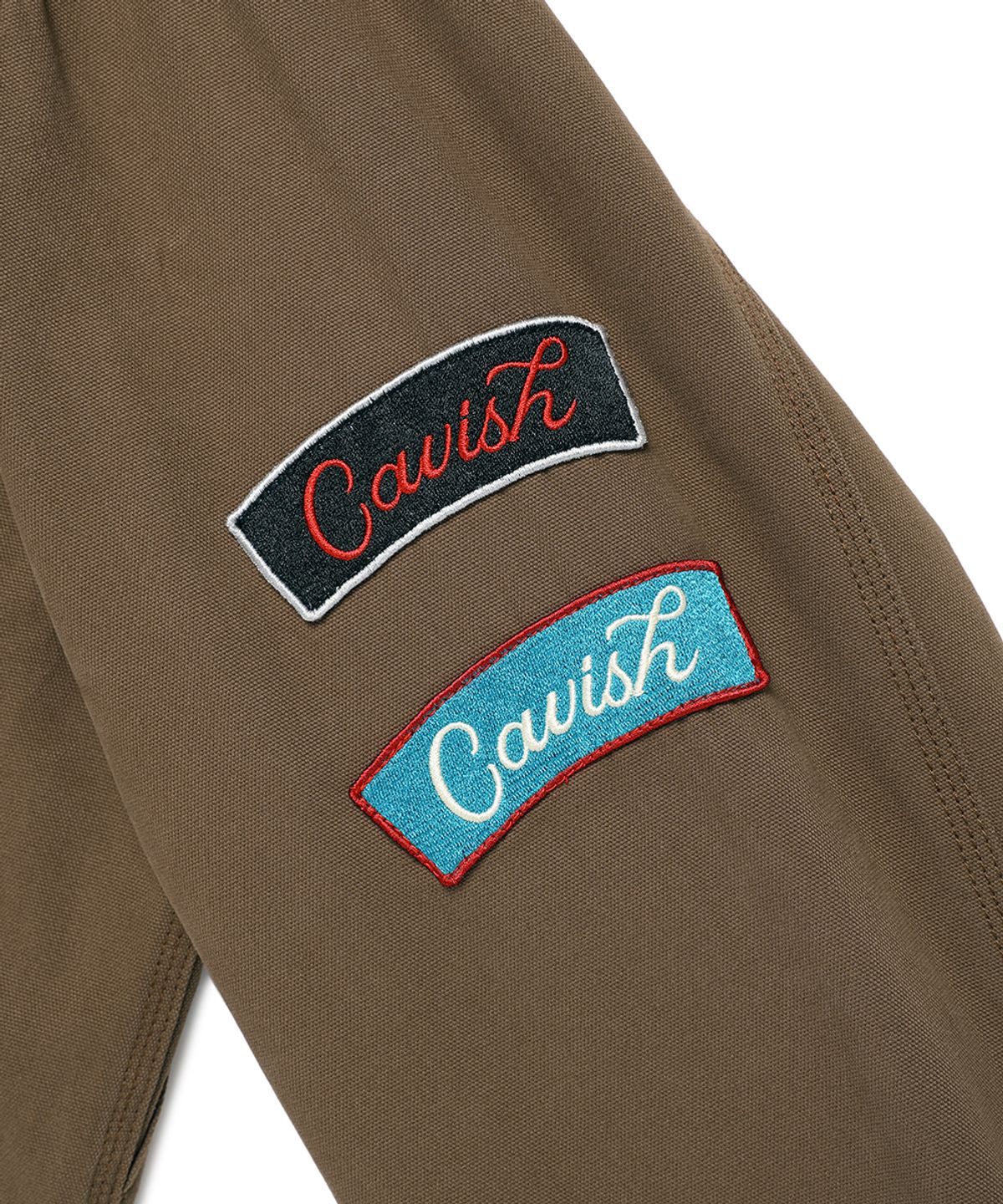카비시(CAVISH) WASHED PATCHWORK JACKET BROWN(CV2EFUB931A)